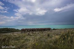 Armenia - Jezioro Sevan, opuszczony pociąg