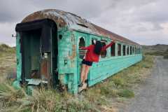 Armenia - Jezioro Sevan, opuszczony pociąg