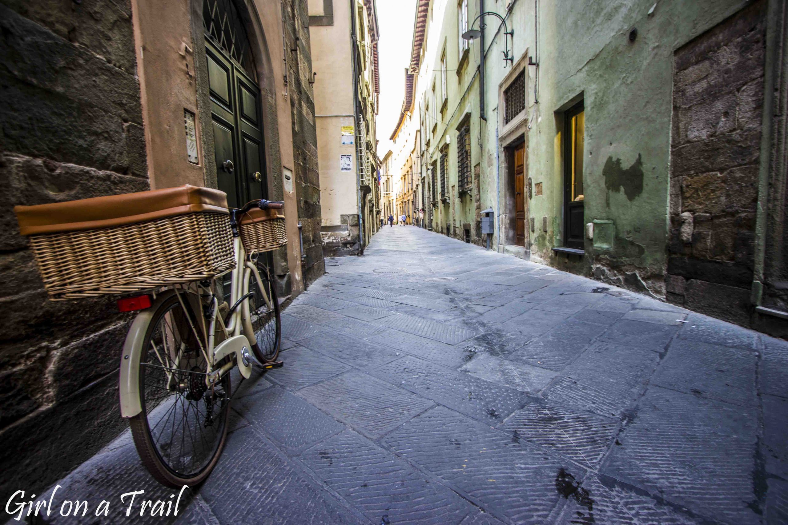 Lucca, Tuscany – forests on the roofs, Girl on a Trail