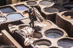 Maroko, Fez - Garbarnia Chouara