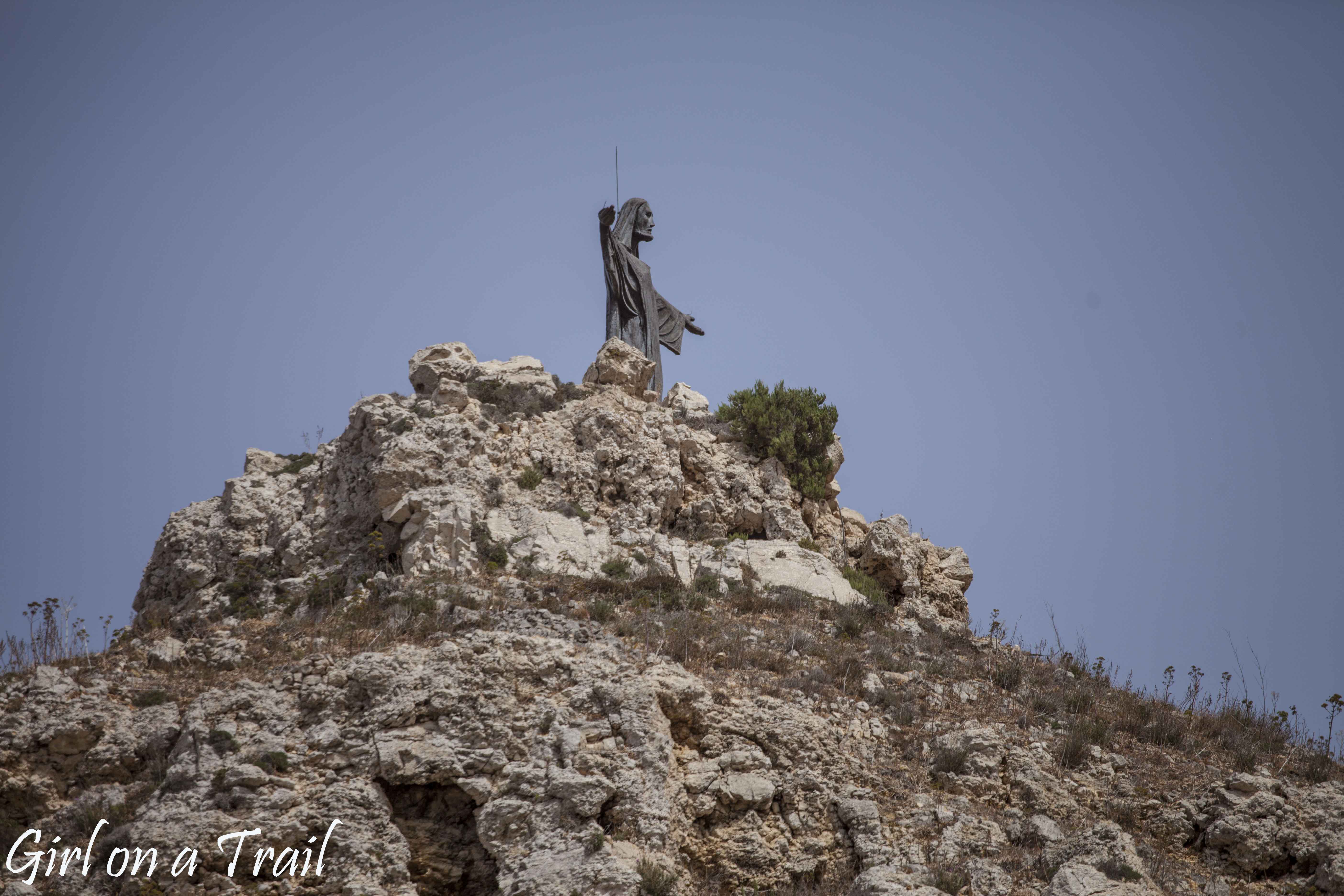 Malta, Gozo - posąg Chrystusa Zbawiciela Tas-Salvatur